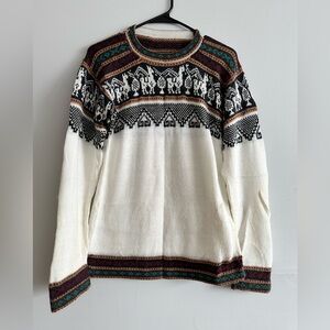 Peru Style Sweater White Size S